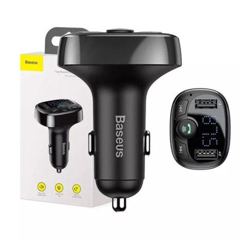 Baseus Transmiter FM Baseus T-typed S-09A Bluetooth 2xUSB microSD (czarny) Baseus Transmiter FM Baseus T-typed S-09A Bluetooth 2xUSB microSD (czarny)