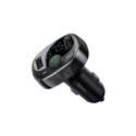 Baseus Transmiter FM Baseus T-typed S-09A Bluetooth 2xUSB microSD (czarny)