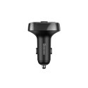 Baseus Transmiter FM Baseus T-typed S-09A Bluetooth 2xUSB microSD (czarny)