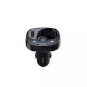 Baseus Transmiter FM Baseus T-typed S-09A Bluetooth 2xUSB microSD (czarny)