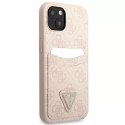 Guess Etui Guess GUHCP13SP4TPP do iPhone 13 mini 5,4" hardcase 4G Triangle Logo Cardslot