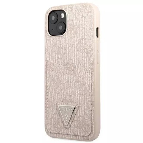 Guess Etui Guess GUHCP13SP4TPP do iPhone 13 mini 5,4" hardcase 4G Triangle Logo Cardslot Guess Etui Guess GUHCP13SP4TPP do iPhone 13 mini 5,4" hardcase 4G Triangle Logo Cardslot