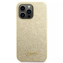 Guess Etui Guess GUHCP14XHGGSHD do Apple iPhone 14 Pro Max 6,7" złoty/gold hard case Glitter Script