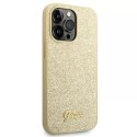 Guess Etui Guess GUHCP14XHGGSHD do Apple iPhone 14 Pro Max 6,7" złoty/gold hard case Glitter Script