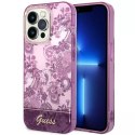 Guess Etui Guess GUHCP14LHGPLHF do Apple iPhone 14 Pro 6,1" fuksja/fuschia hardcase Porcelain Collection