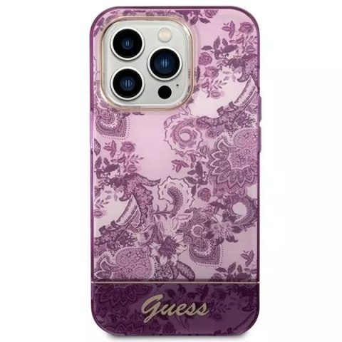 Guess Etui Guess GUHCP14LHGPLHF do Apple iPhone 14 Pro 6,1" fuksja/fuschia hardcase Porcelain Collection Guess Etui Guess GUHCP14LHGPLHF do Apple iPhone 14 Pro 6,1" fuksja/fuschia hardcase Porcelain Collection
