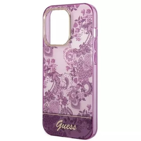Guess Etui Guess GUHCP14LHGPLHF do Apple iPhone 14 Pro 6,1" fuksja/fuschia hardcase Porcelain Collection Guess Etui Guess GUHCP14LHGPLHF do Apple iPhone 14 Pro 6,1" fuksja/fuschia hardcase Porcelain Collection