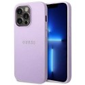 Guess Etui Guess GUHCP14LPSASBPU do Apple iPhone 14 Pro 6,1" fioletowy/purple Saffiano Strap