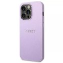 Guess Etui Guess GUHCP14LPSASBPU do Apple iPhone 14 Pro 6,1" fioletowy/purple Saffiano Strap