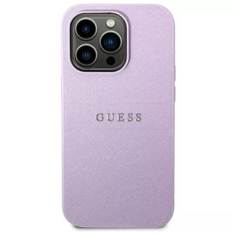 Guess Etui Guess GUHCP14LPSASBPU do Apple iPhone 14 Pro 6,1" fioletowy/purple Saffiano Strap Guess Etui Guess GUHCP14LPSASBPU do Apple iPhone 14 Pro 6,1" fioletowy/purple Saffiano Strap