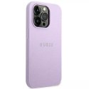 Guess Etui Guess GUHCP14LPSASBPU do Apple iPhone 14 Pro 6,1" fioletowy/purple Saffiano Strap