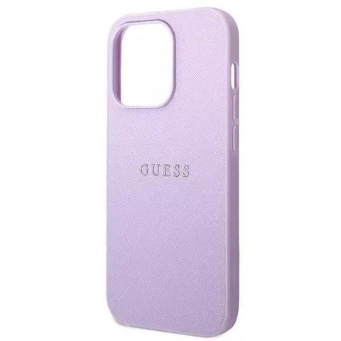 Guess Etui Guess GUHCP14LPSASBPU do Apple iPhone 14 Pro 6,1" fioletowy/purple Saffiano Strap Guess Etui Guess GUHCP14LPSASBPU do Apple iPhone 14 Pro 6,1" fioletowy/purple Saffiano Strap