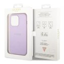 Guess Etui Guess GUHCP14LPSASBPU do Apple iPhone 14 Pro 6,1" fioletowy/purple Saffiano Strap