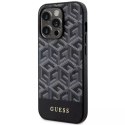 Guess Etui na telefon Guess GUHMP14XHGCFSEK do Apple iPhone 14 Pro Max 6,7" czarny/black hardcase GCube Stripes MagSafe