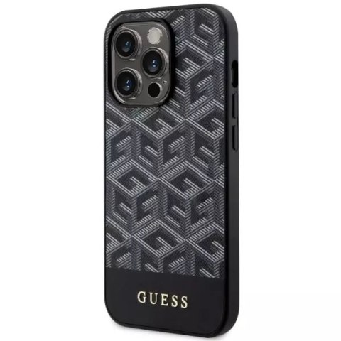 Guess Etui na telefon Guess GUHMP14XHGCFSEK do Apple iPhone 14 Pro Max 6,7" czarny/black hardcase GCube Stripes MagSafe Guess Etui na telefon Guess GUHMP14XHGCFSEK do Apple iPhone 14 Pro Max 6,7" czarny/black hardcase GCube Stripes MagSafe