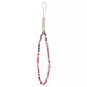 Guess Guess zawieszka GUSTGMPP Phone Strap wielokolorowy różowy Heishi Beads