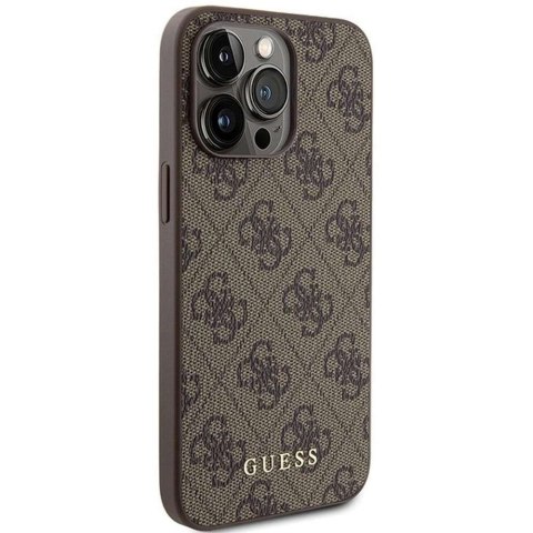 Guess Oryginalne Etui GUESS Hardcase GUHCP15XG4GFBR do iPhone 15 PRO MAX (4G Metal Logo / brązowy) Guess Oryginalne Etui GUESS Hardcase GUHCP15XG4GFBR do iPhone 15 PRO MAX (4G Metal Logo / brązowy)