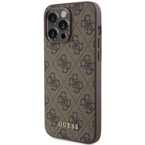 Guess Oryginalne Etui GUESS Hardcase GUHCP15XG4GFBR do iPhone 15 PRO MAX (4G Metal Logo / brązowy) Guess Oryginalne Etui GUESS Hardcase GUHCP15XG4GFBR do iPhone 15 PRO MAX (4G Metal Logo / brązowy)