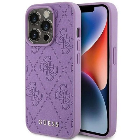 Guess Oryginalne Etui GUESS Hardcase GUHCP15XP4EPMU do iPhone 15 PRO MAX (Quilted 4G Classic / jasny fiolet) Guess Oryginalne Etui GUESS Hardcase GUHCP15XP4EPMU do iPhone 15 PRO MAX (Quilted 4G Classic / jasny fiolet)