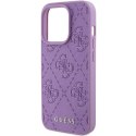 Guess Oryginalne Etui GUESS Hardcase GUHCP15XP4EPMU do iPhone 15 PRO MAX (Quilted 4G Classic / jasny fiolet)