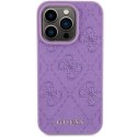 Guess Oryginalne Etui GUESS Hardcase GUHCP15XP4EPMU do iPhone 15 PRO MAX (Quilted 4G Classic / jasny fiolet)