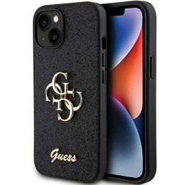 Guess Oryginalne Etui GUESS Hardcase GUHCP15SHG4SGK do iPhone 15 (Fixed Glitter Big 4G / czarny)