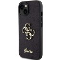 Guess Oryginalne Etui GUESS Hardcase GUHCP15SHG4SGK do iPhone 15 (Fixed Glitter Big 4G / czarny)