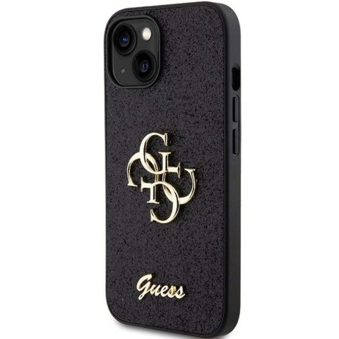 Guess Oryginalne Etui GUESS Hardcase GUHCP15SHG4SGK do iPhone 15 (Fixed Glitter Big 4G / czarny) Guess Oryginalne Etui GUESS Hardcase GUHCP15SHG4SGK do iPhone 15 (Fixed Glitter Big 4G / czarny)