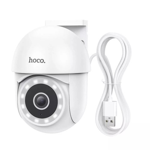Hoco HOCO Kamera Zewnętrzna Full HD D2 Biała z Wizją Nocną i Komunikacją Głosową Hoco HOCO Kamera Zewnętrzna Full HD D2 Biała z Wizją Nocną i Komunikacją Głosową