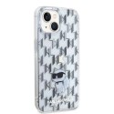Karl Lagerfeld Oryginalne Etui KARL LAGERFELD Hardcase KLHCP15SHNCMKLT do iPhone 15 (Monogram / transparentny)