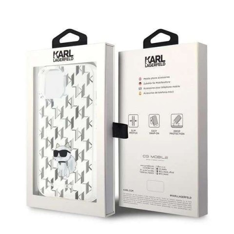 Karl Lagerfeld Oryginalne Etui KARL LAGERFELD Hardcase KLHCP15SHNCMKLT do iPhone 15 (Monogram / transparentny) Karl Lagerfeld Oryginalne Etui KARL LAGERFELD Hardcase KLHCP15SHNCMKLT do iPhone 15 (Monogram / transparentny)