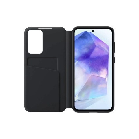 Samsung Etui Samsung Smart View Wallet EF-ZA556CBEGWW z klapką do Samsung Galaxy A55 - czarne Samsung Etui Samsung Smart View Wallet EF-ZA556CBEGWW z klapką do Samsung Galaxy A55 - czarne
