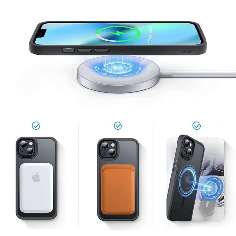 4kom.pl Etui Magmat MagSafe do Apple iPhone 13 Pro Clear/Black 4kom.pl Etui Magmat MagSafe do Apple iPhone 13 Pro Clear/Black