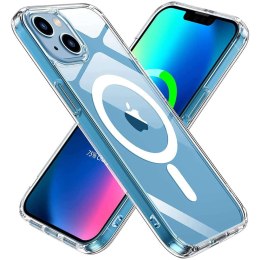 4kom.pl Etui ochronne na telefon Ultra Slim Mag obudowa do MagSafe case do Qi do Apple iPhone 13 Przezroczysty