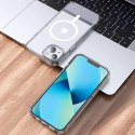 4kom.pl Etui ochronne na telefon Ultra Slim Mag obudowa do MagSafe case do Qi do Apple iPhone 13 Przezroczysty