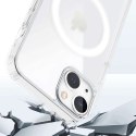 4kom.pl Etui ochronne na telefon Ultra Slim Mag obudowa do MagSafe case do Qi do Apple iPhone 13 Przezroczysty
