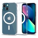 4kom.pl Etui ochronne na telefon Ultra Slim Mag obudowa do MagSafe case do Qi do Apple iPhone 13 Przezroczysty