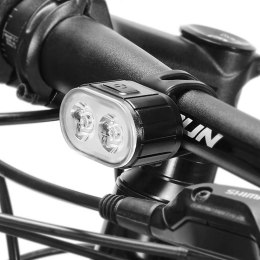 4kom.pl Lampka rowerowa na przód dioda LED T6 światełko przednie + tylne wodoodporne