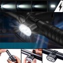 4kom.pl Lampka rowerowa na przód dioda LED T6 światełko przednie + tylne wodoodporne