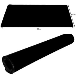 4kom.pl Podkładka pod mysz klawiaturę mata ochronna na biurko duża XXL 90x45cm Czarna
