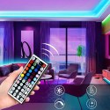 4kom.pl Taśma LED RGB kolorowa 5m 50x50 Wodoodporna IP65 MultiChip duży pilot 44 przyciski