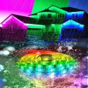 4kom.pl Taśma LED RGB kolorowa 5m 50x50 Wodoodporna IP65 MultiChip duży pilot 44 przyciski