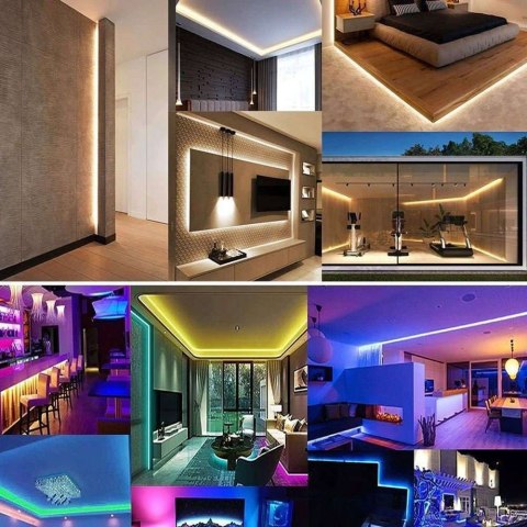 4kom.pl Taśma LED RGB kolorowa 5m 50x50 Wodoodporna IP65 MultiChip duży pilot 44 przyciski 4kom.pl Taśma LED RGB kolorowa 5m 50x50 Wodoodporna IP65 MultiChip duży pilot 44 przyciski