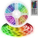 4kom.pl Taśma LED RGB kolorowa 5m 50x50 Wodoodporna IP65 MultiChip duży pilot 44 przyciski