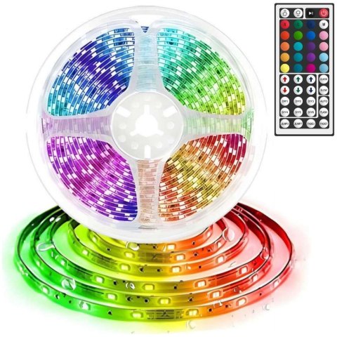 4kom.pl Taśma LED RGB kolorowa 5m 50x50 Wodoodporna IP65 MultiChip duży pilot 44 przyciski 4kom.pl Taśma LED RGB kolorowa 5m 50x50 Wodoodporna IP65 MultiChip duży pilot 44 przyciski