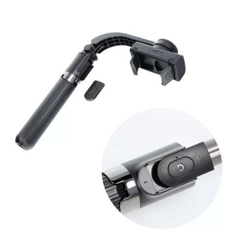 4kom.pl Zestaw / Uchwyt Selfie z Pilotem na Bluetooth Tripod Gimbal Stabilizator Czarny SSTR-L08 4kom.pl Zestaw / Uchwyt Selfie z Pilotem na Bluetooth Tripod Gimbal Stabilizator Czarny SSTR-L08