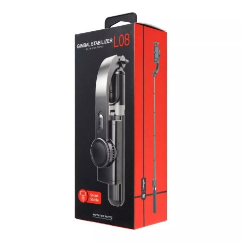 4kom.pl Zestaw / Uchwyt Selfie z Pilotem na Bluetooth Tripod Gimbal Stabilizator Czarny SSTR-L08 4kom.pl Zestaw / Uchwyt Selfie z Pilotem na Bluetooth Tripod Gimbal Stabilizator Czarny SSTR-L08