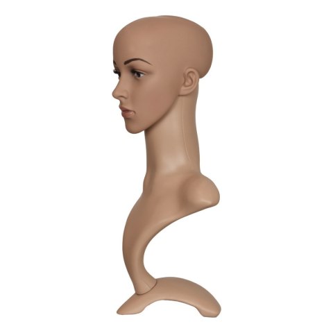 Bituxx Manekin damska głowa ze stojakiem 52 cm do peruk nakryć głowy biżuterii Bituxx Manekin damska głowa ze stojakiem 52 cm do peruk nakryć głowy biżuterii