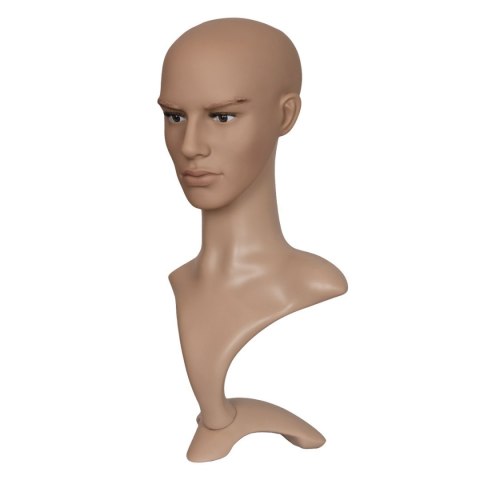 Bituxx Manekin męska głowa na stojaku 53 cm do peruk biżuterii nakryć głowy Bituxx Manekin męska głowa na stojaku 53 cm do peruk biżuterii nakryć głowy