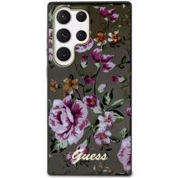 Guess Etui Guess GUHCS23LHCFWSK do Samsung Galaxy S23 Ultra S918 czarny/black hardcase Flower Collection